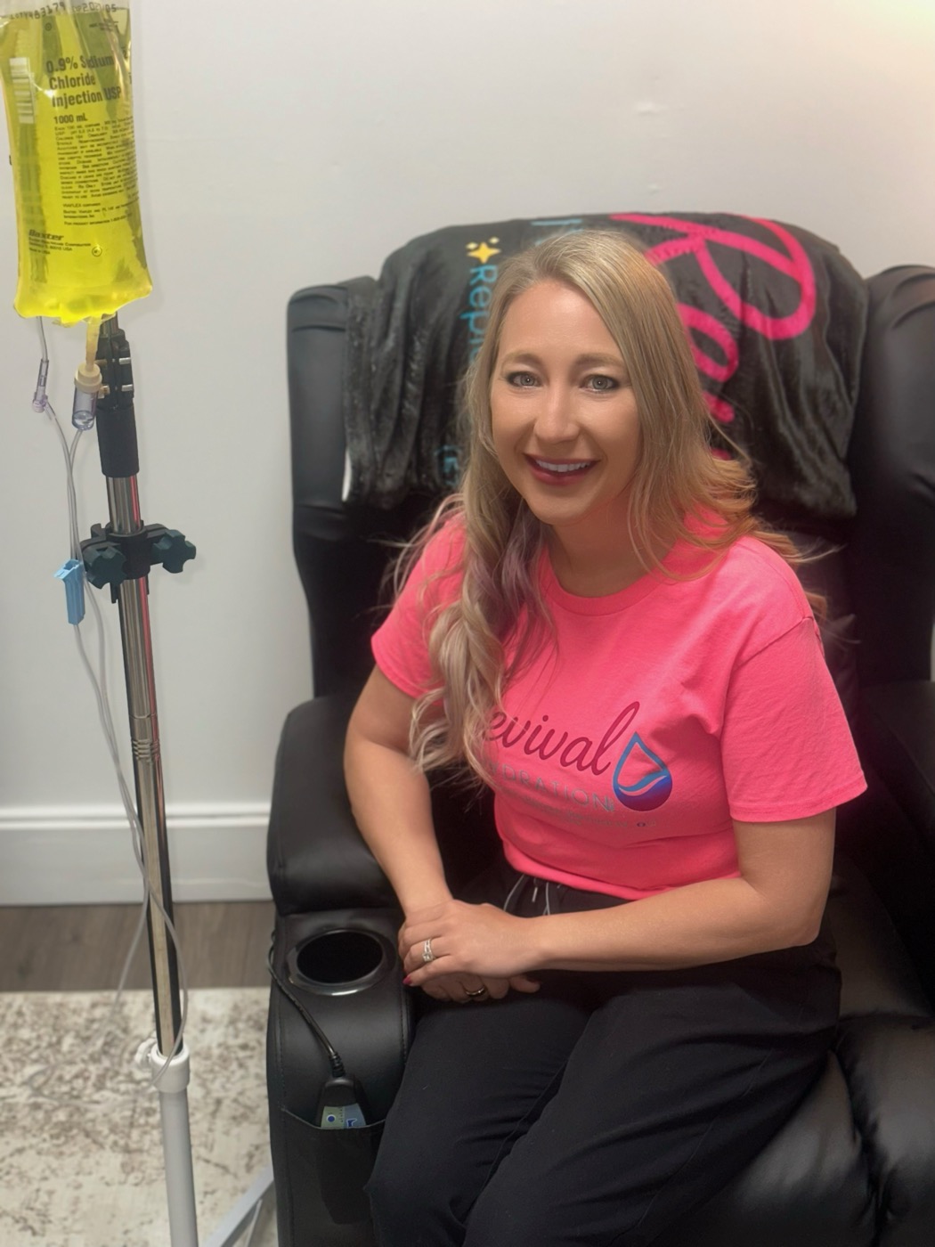 IV therapy session at Revival IV Hydration